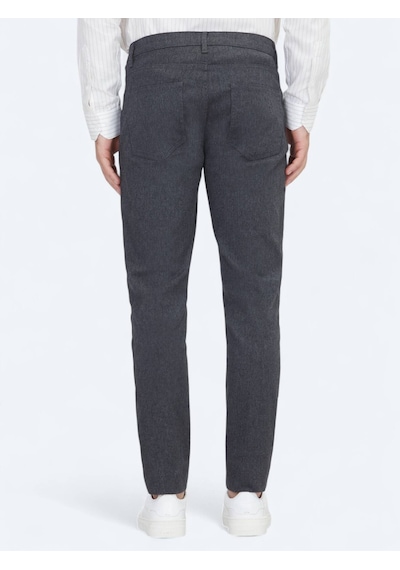 Kip Antrasit Dokuma Regular Fit Casual Pamuk Karışımlı Pantolon Antrasit