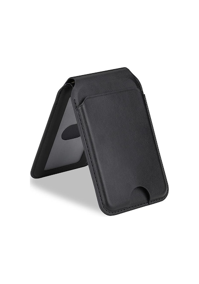 Zore Crd-11 Standlı Deri Görünümlü Magnetik Kartlık Siyah
