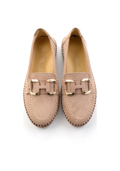 Vizon Kadın Loafer Ayakkabı K01536194072 Vizon