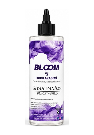Bloom Siyah Vanilya Makine Koku Kartuşu 220 ML