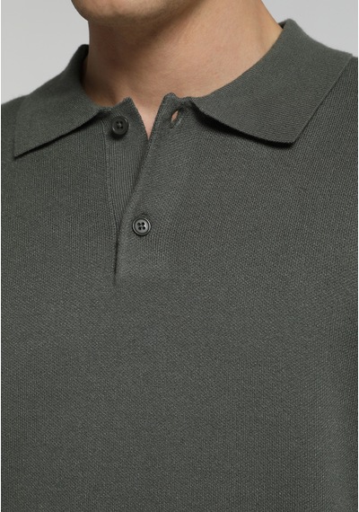 Colin's Colins Regular Fit Polo Yaka Jakarlı Erkek Yeşil Kazak Cl1076234 Q1.v1 Grn