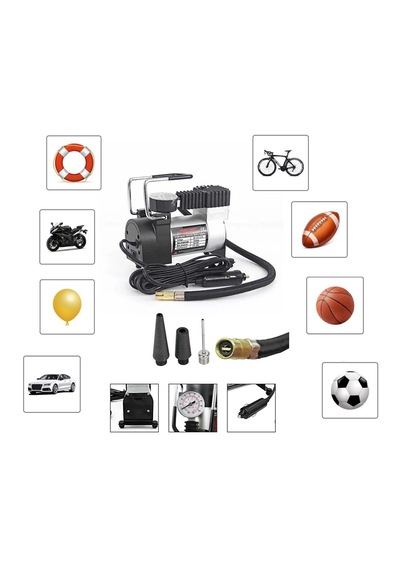 Profesyonel Hava Şişirme Kompresörü Lastik Hava Şişirme Pompası 12 Volt