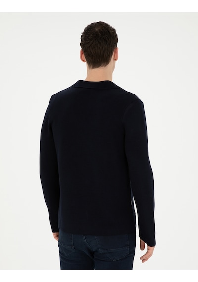 Pierre Cardin Erkek Koyu Lacivert Hırka Triko 50278079-vr100 Koyu Lacivert