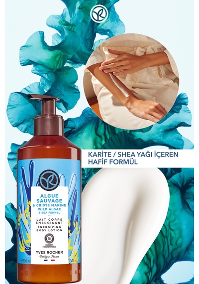 Yves Rocher Vücut Losyonu - Nemlendirici Ve Besleyici Serinletici Okyanus Esintisi-vegan-390ml