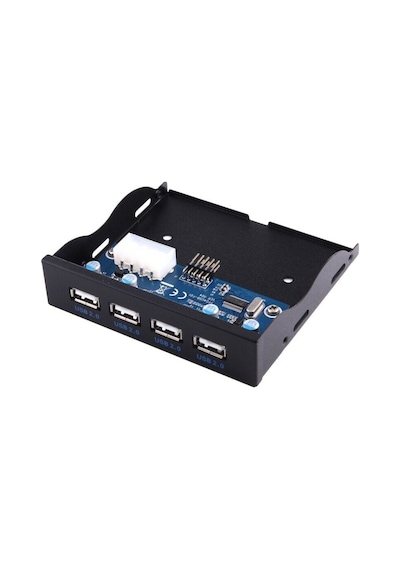 3.5 İnç 4 Port Usb Hub Floppy 4990A 9 Pin Disket Ön Panel Yuvası