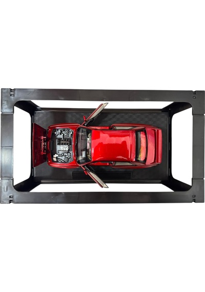 1:24 Metal Model Koleksiyon Araba Bmw M3 Kırmızı 19 Cm Döner Ön Tekerler