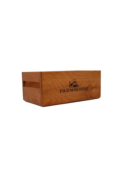 Farmhouse Ahşap Organizer 25cm X 16cm Genişlik, 9cm Yükseklik Çok