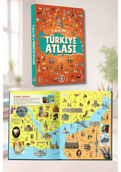7'den 70'e Türkiye Atlası - Ülkeler Ve Kültürler Eko Paket