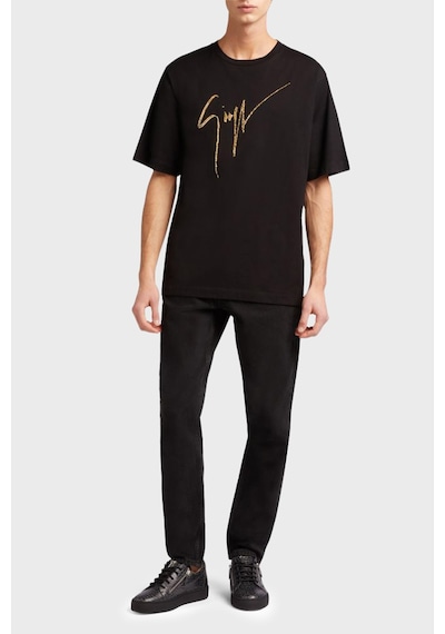 Giuseppe Zanotti Erkek T Shirt Iru2003-001 Siyah Siyah