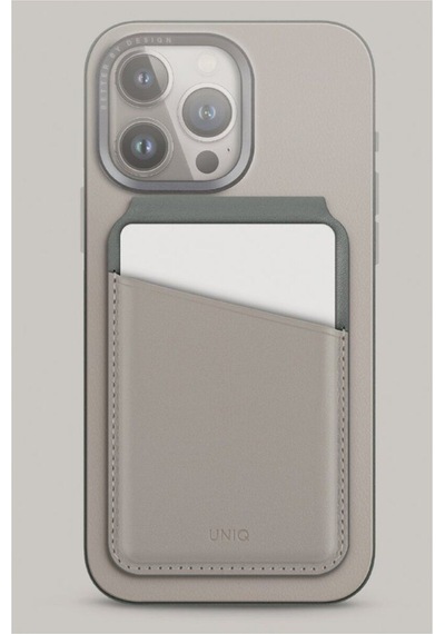 Telefon Modelleri İle Uyumlu Kartlık Lyden Ds Serisi Vegan Deri Stand Olma Özelliği Rfıd Koruma Grey