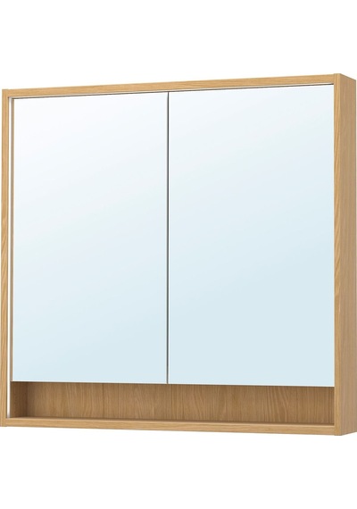 Banyo Duvar Dolabı, Meşe Görünümlü, 100x15x95 Cm Açık Ceviz Banyo Duvar Dolabı, Meşe Görünümlü, 100x15x95 Cm Açık Ceviz