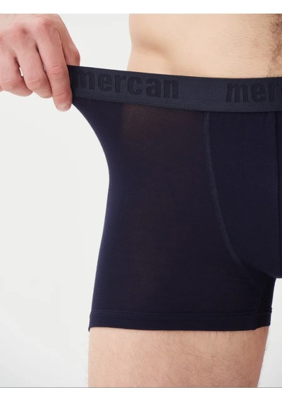 Mercan 3 Lü Lacivert Modal Boxer