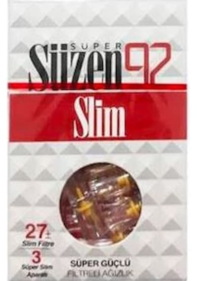 Süzen92 Süper Güçlü Filtreli Ağızlık 27 Slim + 3 Süper Slim Aparat