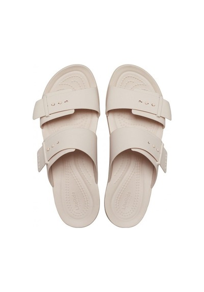 Crocs Brooklyn Buckle Low Low Kadın Terlik-33040 Pudra