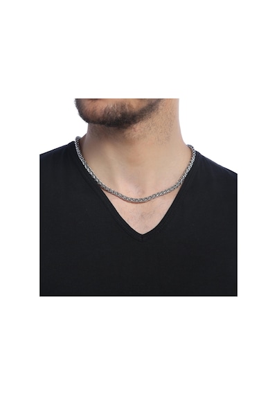 Chavin Burgu 6 Mm. 55 Cm. Çelik Erkek Zincir Kolye Cy82 (478255675)