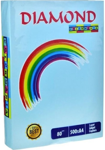 Fotokopi Kağıdı- A4 Renkli 80gr Diamond Light Blue 120