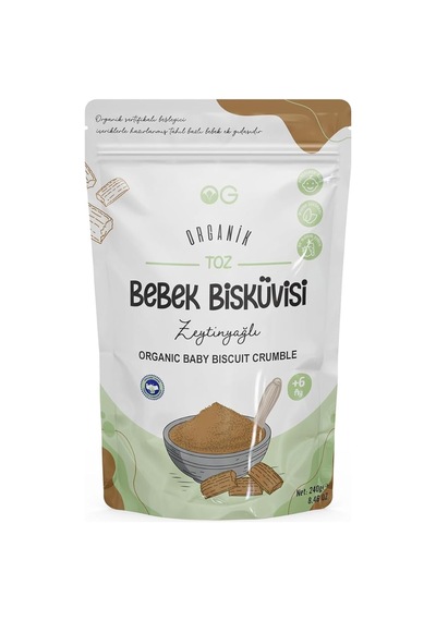 Og Organik Toz Bebek Bisküvisi 240 Gr 6+ Ay