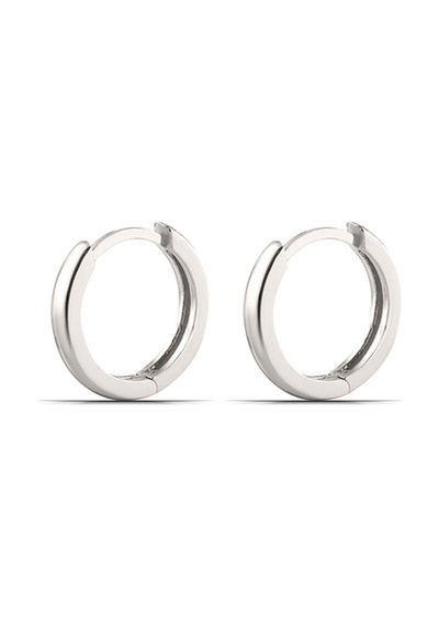 Taşsız Tamtur 10 Mm Halka 925 Ayar Gümüş Unisex Küpe Çok Renkli 43515827