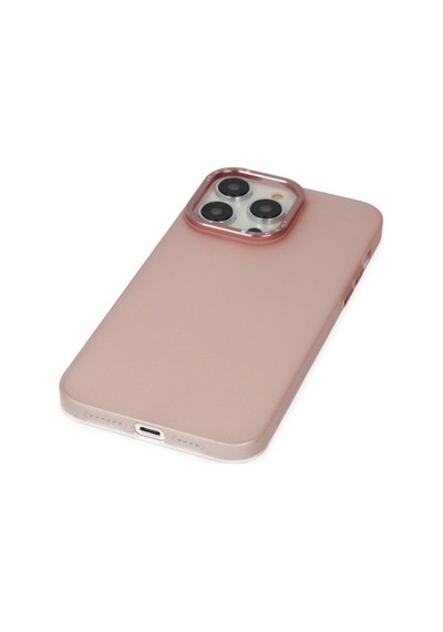 Apple  Uyumlu  iPhone 14 Pro Kılıf Modos Metal Kapak Pembe