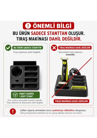 Philips Oneblade Uyumlu Stand Organizer Başlık Tutucu Düzenleyici Stand