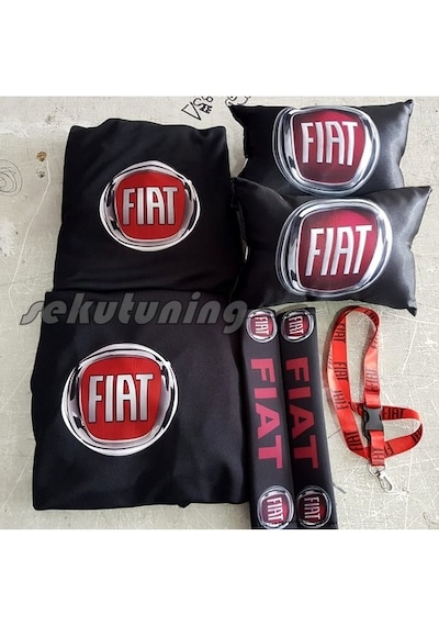 Fiat Ön Ikili Servis Kılıfı,Boyun Yastığı,Ayna Ipi,Kemer Pedi Set (261037143)