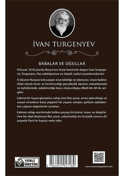 Babalar Ve Oğullar - İvan Turgenyev - Maviçatı (dünya Klasikleri)
