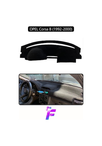 Opel Corsa B 1992-2000 Uyumlu Torpido Örtüsü Yansıma Önleyici Tam Koruma Kolay Montaj H78