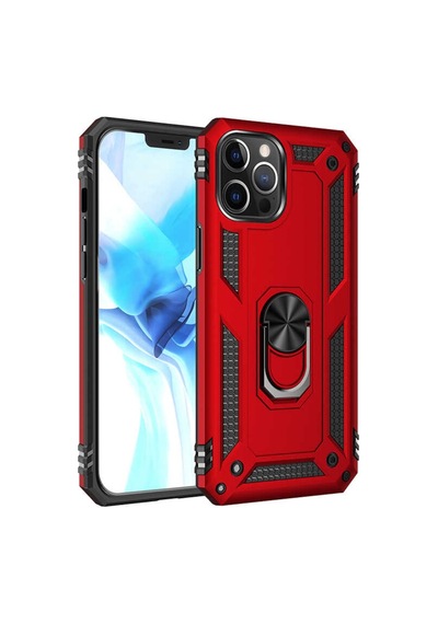 Apple Uyumlu iPhone 12 Pro Max Kilif Panzer Ring Tam Koruma Arka Kapak 478278345