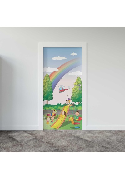 Kapı Giydirme Kapı Sticker Folyosu Çocuk Parkı Diğer