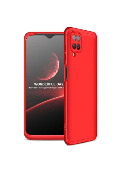 Galaxy M12 Kılıf Zore Ays Kapak Kırmızı