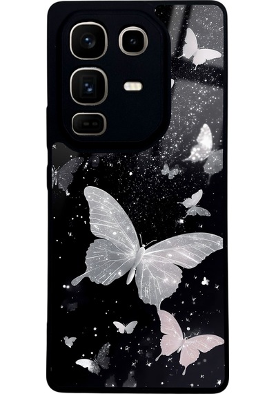 İnfinix Note 50 Pro Kelebek Tasarımlı Glossy Telefon Kılıfı Çok Renkli