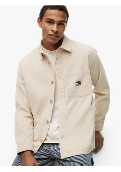Tommy Hilfiger Tjm Brıck Cord Overshırt Ext Erkek Bej Gömlek - Dm0dm21698