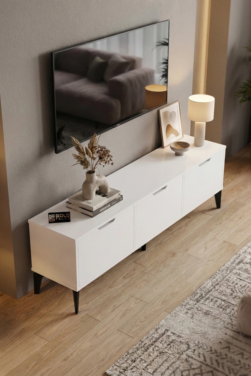 Royal Tv Sehpası Suntalam Beyaz 160x35 Çok Renkli