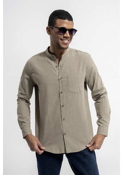 Loft Lf2014781 Erkek Uzun Kollu Gömlek Khaki