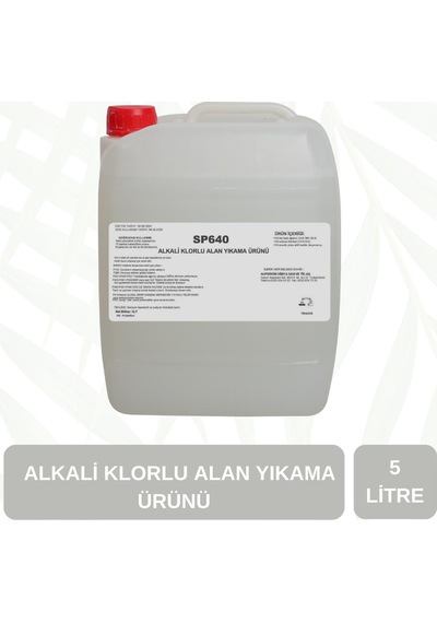 Supta Alkali Klorlu Köpüklü Alan Yıkama Maddesi Profesyonel 5 L