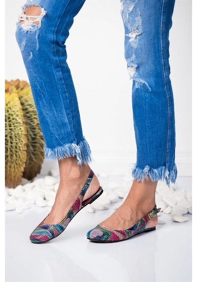 Fox Shoes Multi Kadın Babet B726105207 Multi Çok Renkli