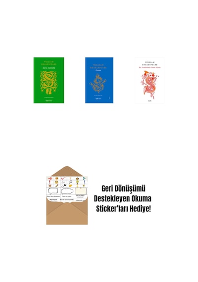 Kuru Gürültü Ciltli + Bir Yazdönümü Gecesi Rüyası Ciltli + Fırtına + Okuma Sticker'ları