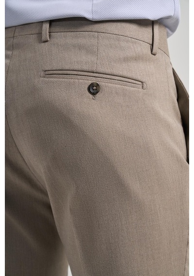 İmza Bej Esnek Yandan Cepli Slim Fit Classic Pantolon 1003250160 Bej