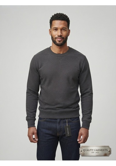 Km Collections Erkek Kışlık Sweatshirt 3 İplik Antrasit