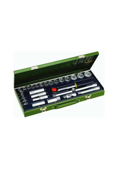 Proxxon 23000 1/2" Cırcır Kollu 29 Parçalı Lokma Takımı