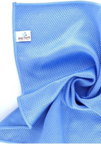 Silver Home Mikrofiber Baklava Desen Cam Temizlik Bezi Çok Renkli 5'li 40 x 40 CM