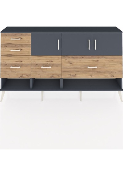 Arges Konsol 3 Raflı 5 Çekmeceli 3 Kapaklı 176x30x99 Antrasit-antrasit/çam Antrasıt/atlas Çam - Antrasıt Arges Konsol 3 Raflı 5 Çekmeceli 3 Kapaklı 176x30x99 Antrasit-antrasit/çam Antrasıt/atlas Çam - Antrasıt