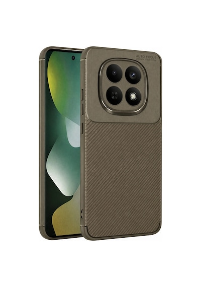 Xiaomi Redmi Note 15 4g Auto Focus Karbon Kapak - Kahverengi - Kahverengi
