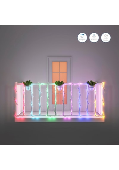Wiz Rgb Akıllı Süsleme Işıkları - Yılbaşı Işıkları 20 Metre Renkli