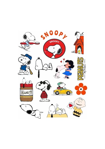 Snoopy Peanuts Macbook Notebook Tablet Telefon Ajanda Laptop Defter Sticker Seti 1