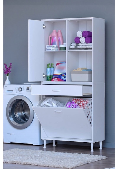 Eliusta Liora Beyaz Çok Amaçlı Banyo Dolabı 80 Cm Genişliğe Sahip 80x171x32,5 Cm Çift Sepetli 2 Raflı Dolap Beyaz Eliusta Liora Beyaz Çok Amaçlı Banyo Dolabı 80 Cm Genişliğe Sahip 80x171x32,5 Cm Çift Sepetli 2 Raflı Dolap Beyaz