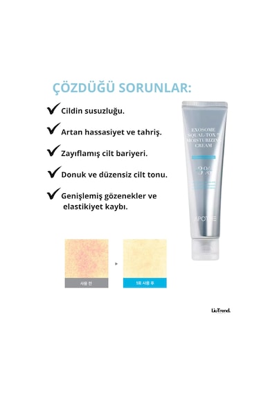 Apothe Exosome Squal-tox Moisturizing Cream 60 Ml Eksozomlar Ve Skualen İçeren Nemlendirici Krem
