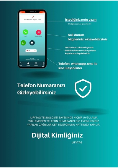 Lıfytag Akıllı Qr Numaratör - Araç Oto Parkmatik