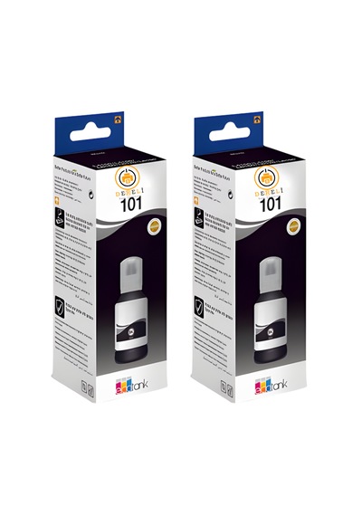 101 / 103  Uyumlu Siyah Mürekkep 2'li Set L3110 L3150 L3250 L4150 L4160 L6160 L6170 2x125ml