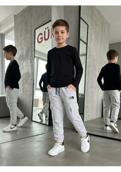 Güneş Kids Erkek Çocuk Eşofman Altı Gri